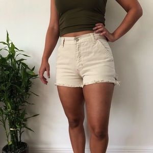 Highwaisted Tan Shorts Used